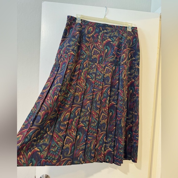 Kasper vintage midi skirt and blouse set women size 18 - Picture 9 of 14